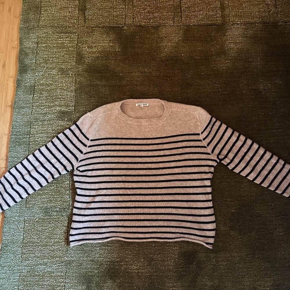 Reformation striped cashmere sweater size medium